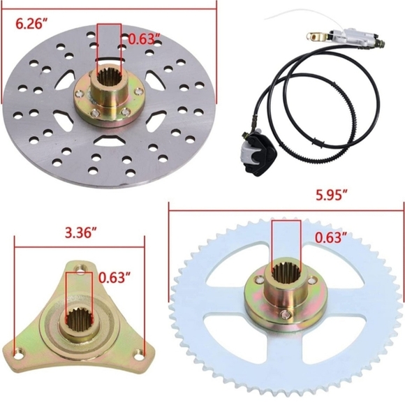 Go Kart Live Rear Axle 29" Axle Length Assembly Kit NWOT - Picture 2 of 8